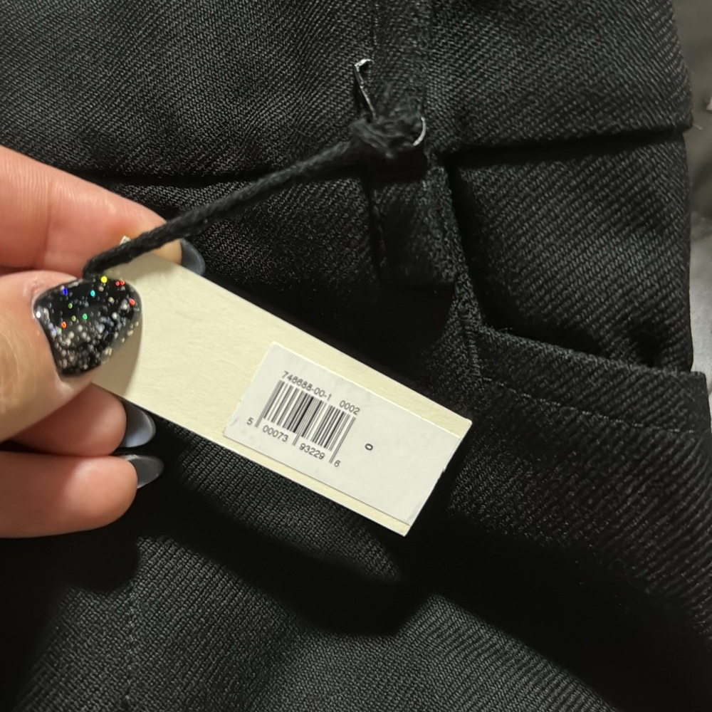 Banana Republic Lido Wide Leg Wool Pant  | Black #746688 - Picture 14 of 16